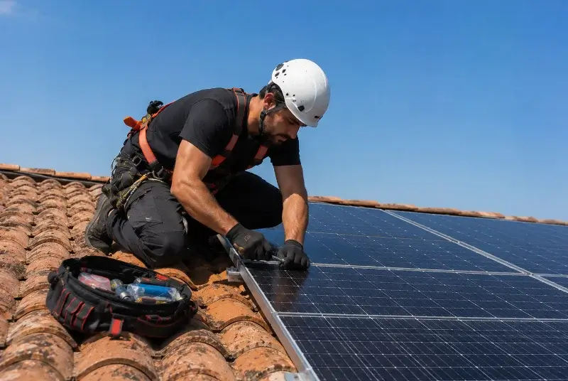 Maintenance et monitoring de panneaux solaires à Plaudren